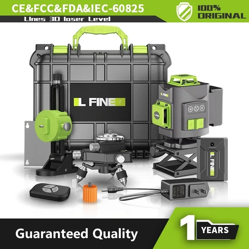🔥 3D/4D Laser Level with 12/16 Lines | 360° Auto-Leveling⚡400% Brighter Beam🌟【Woodworking Pro Kit】Super Powerful Horizontal/Vertical Cross Laser for Tile & Framing 🔥 3D/4D Laser Level with 12/16 Lines | 360° Auto-Leveling⚡400% Brighter Beam🌟【Woodworking Pro Kit】Super Powerful Horizontal/Vertical Cross Laser for Tile & Framing